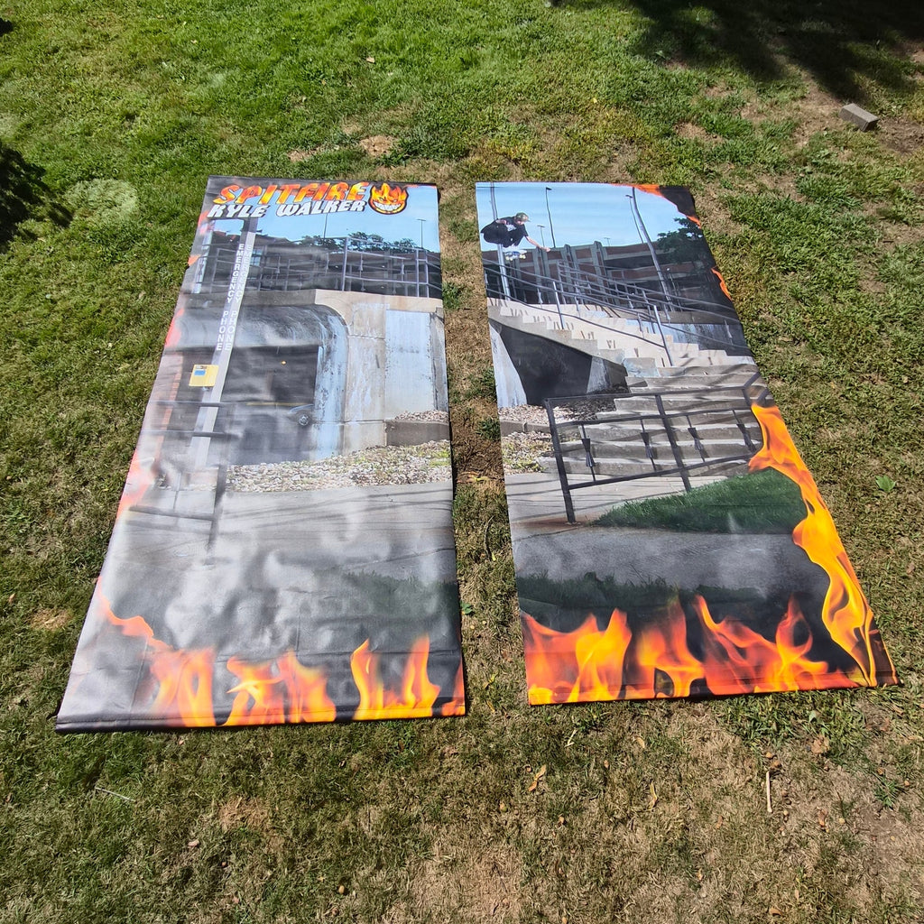 Spitfire Kyle Walker Zumiez Display Banner Set 44x102 Skateboarding Store Promo