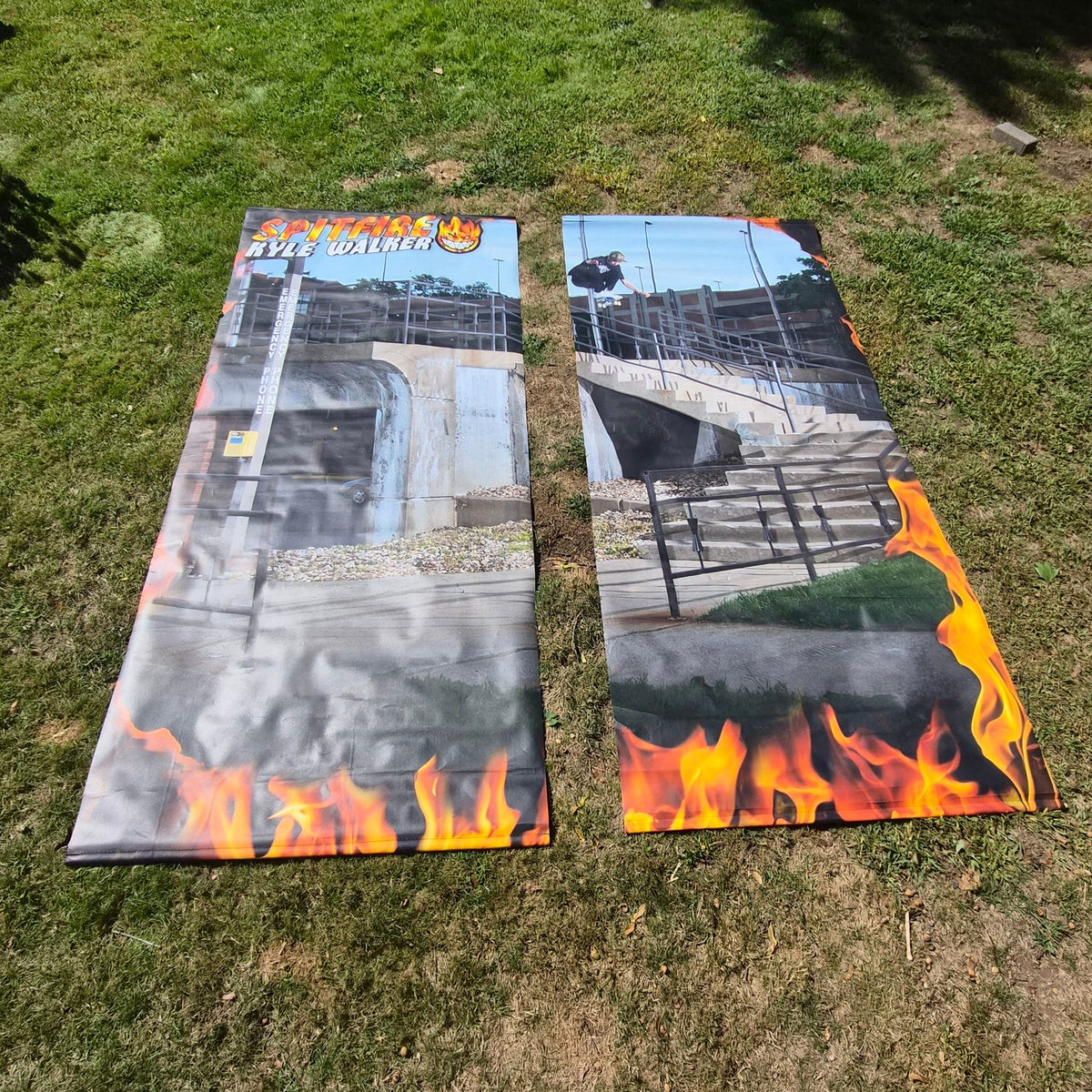 Spitfire Kyle Walker Zumiez Display Banner Set 44x102 Skateboarding Store Promo