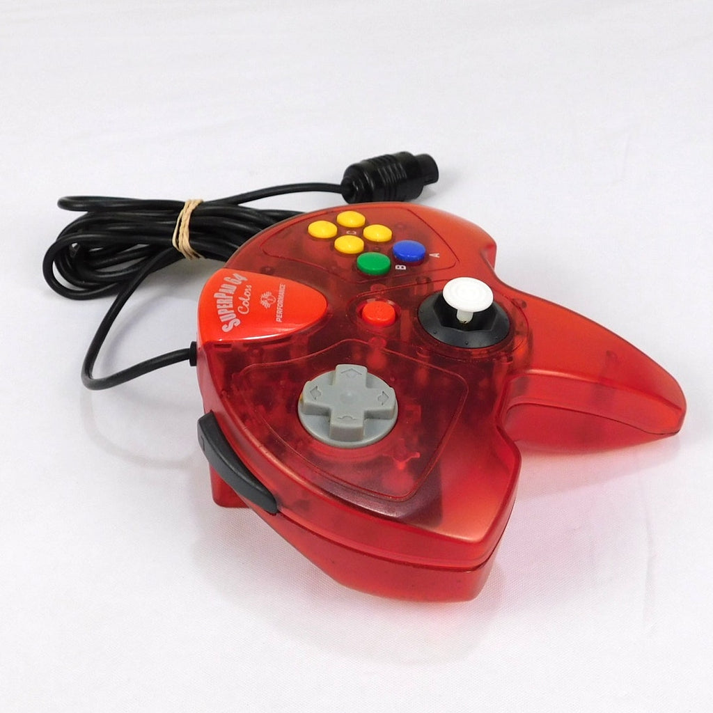 Performance Superpad 64 Colors N64 Controller Clear Red Tested 3D Printed Stick