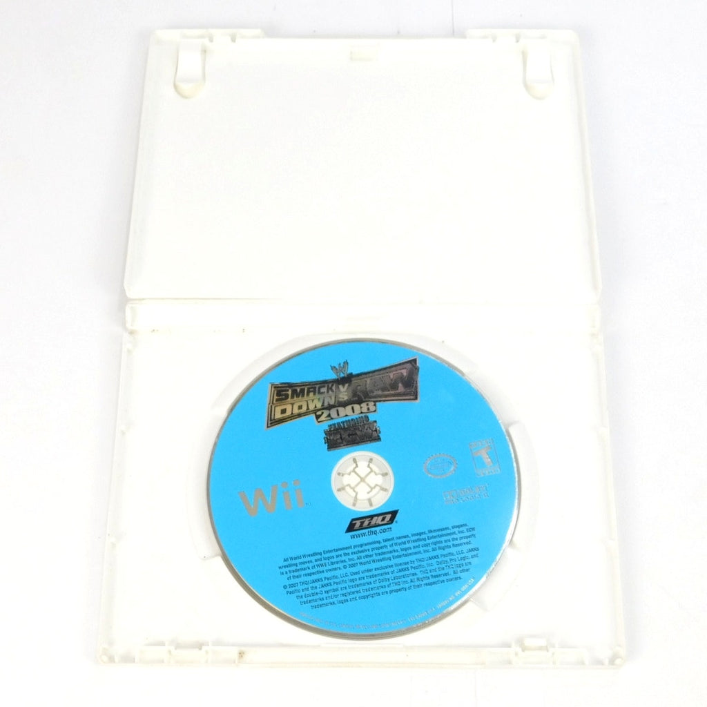 WWE Smackdown Vs Raw 2008 Nintendo Wii Disc And Case No Manual Tested Working