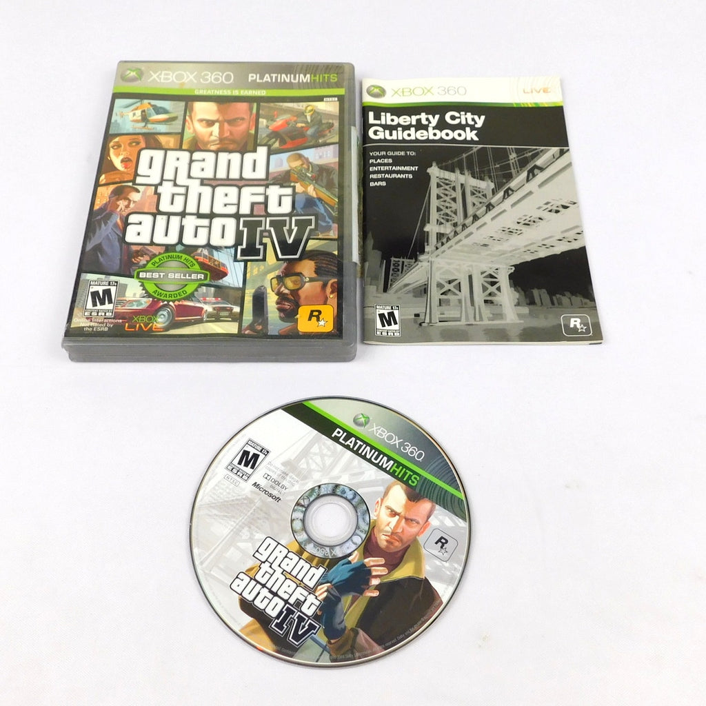 Grand Theft Auto IV Microsoft Xbox 360 Tested Working w/ Manual Missing Map