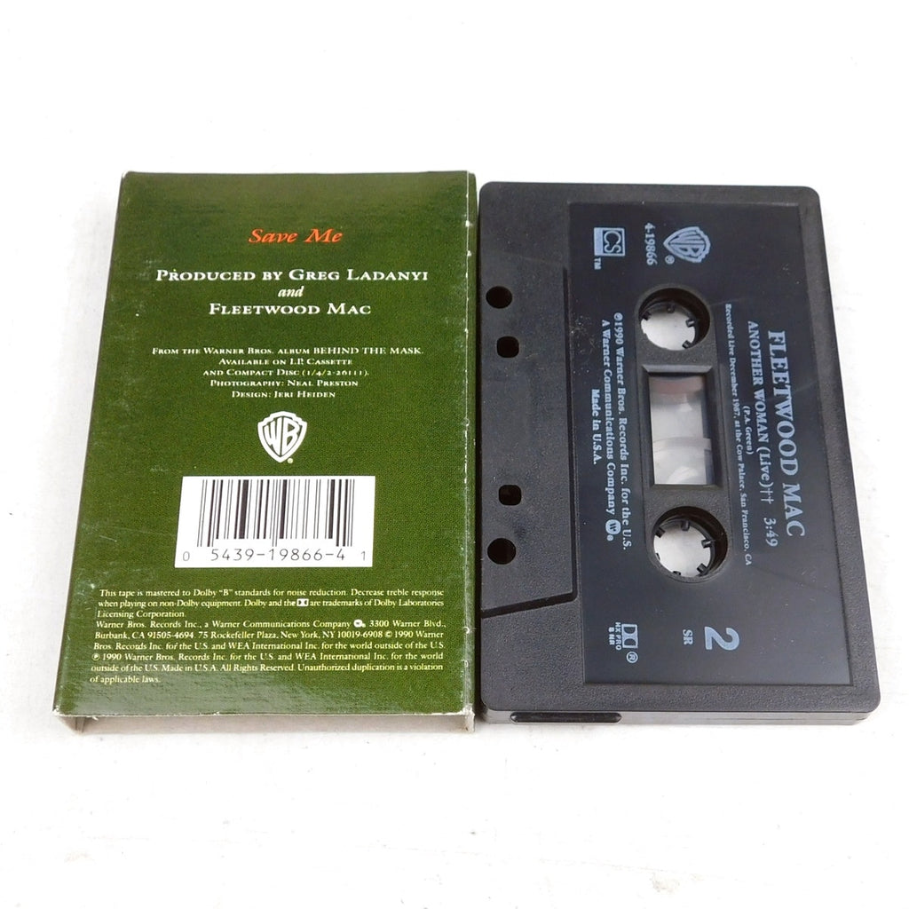 Fleetwood Mac Save Me Cassette Single Tested 1990 Warner Bros 9 19866-4