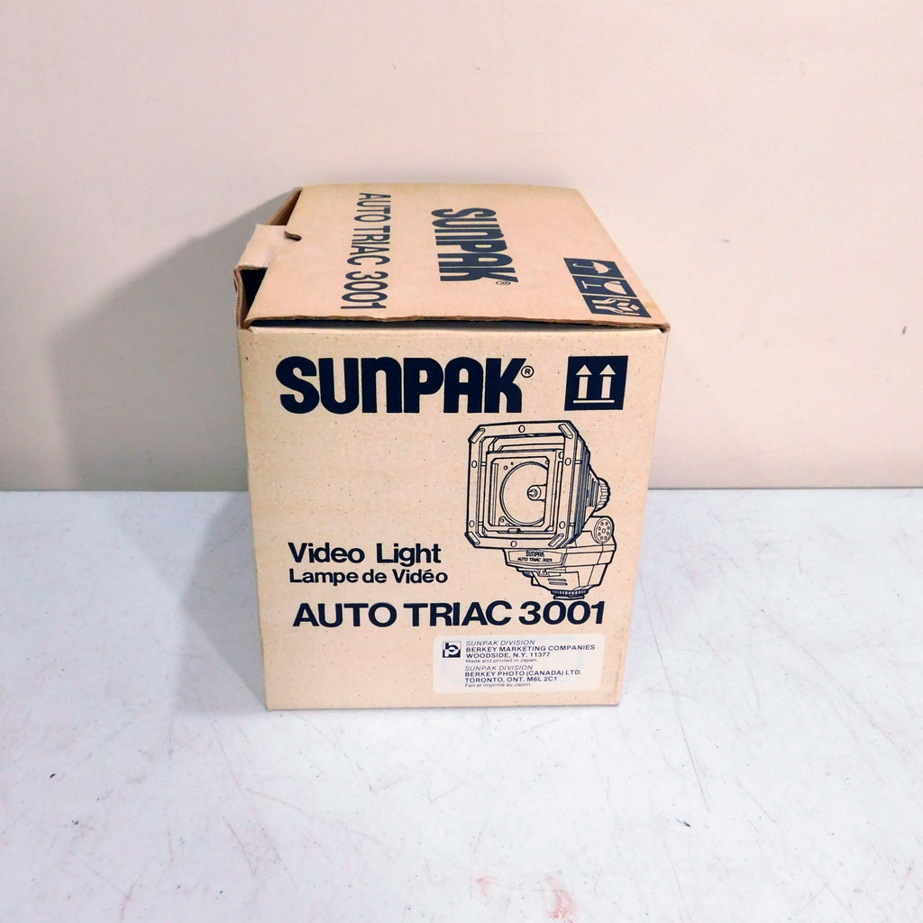 Vintage Sunpak Video Light Auto Triac 3001 Tested Working In Box