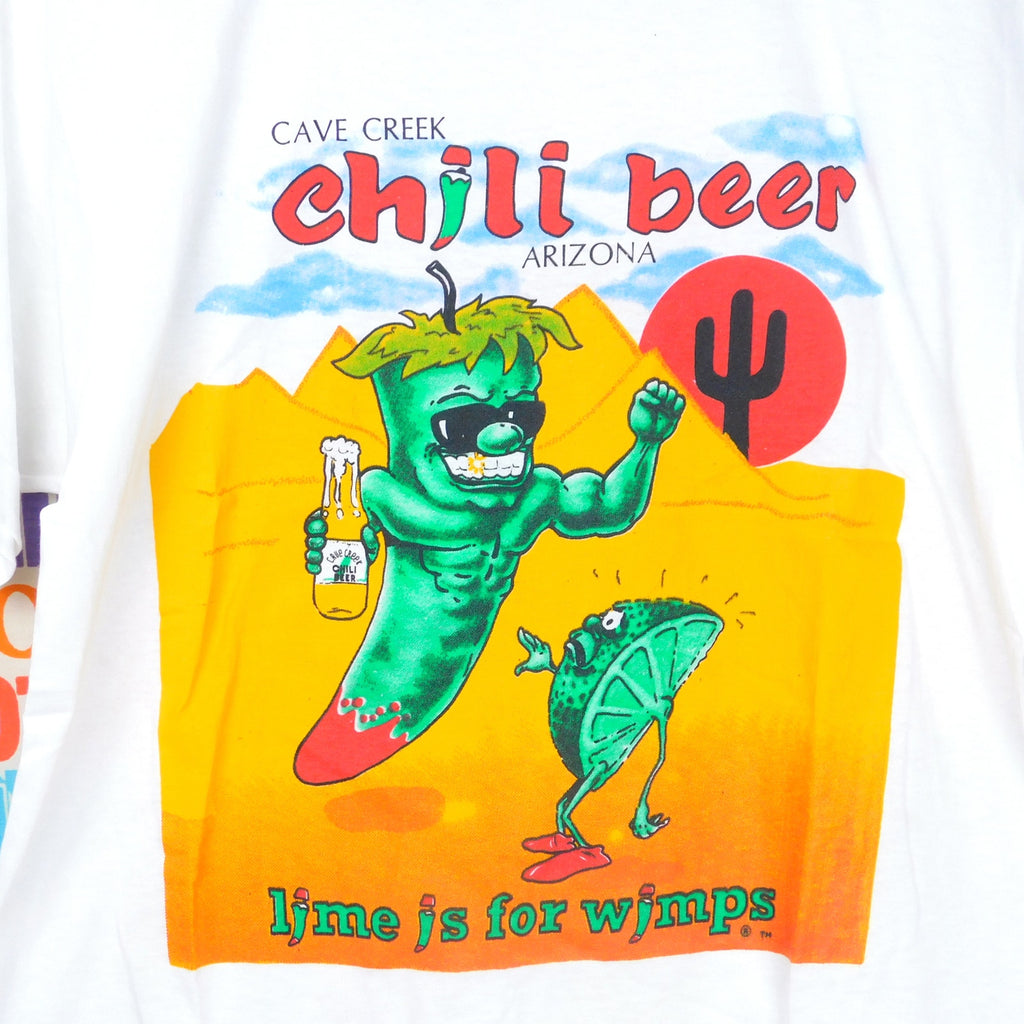 90s Cave Creek Chili Beer T Shirt (Screen Stars Best) - Size L