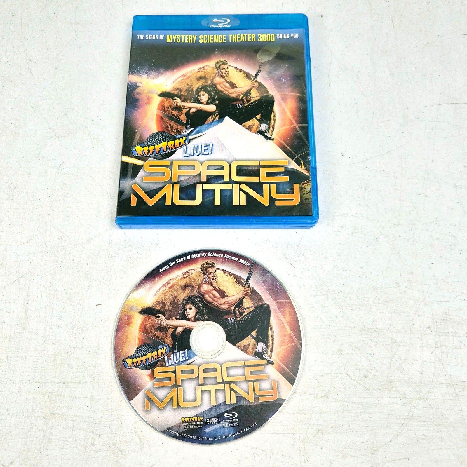 RiffTrax Live Space Mutiny Blu Ray Tested Working Out Of Print 2018 MST3K