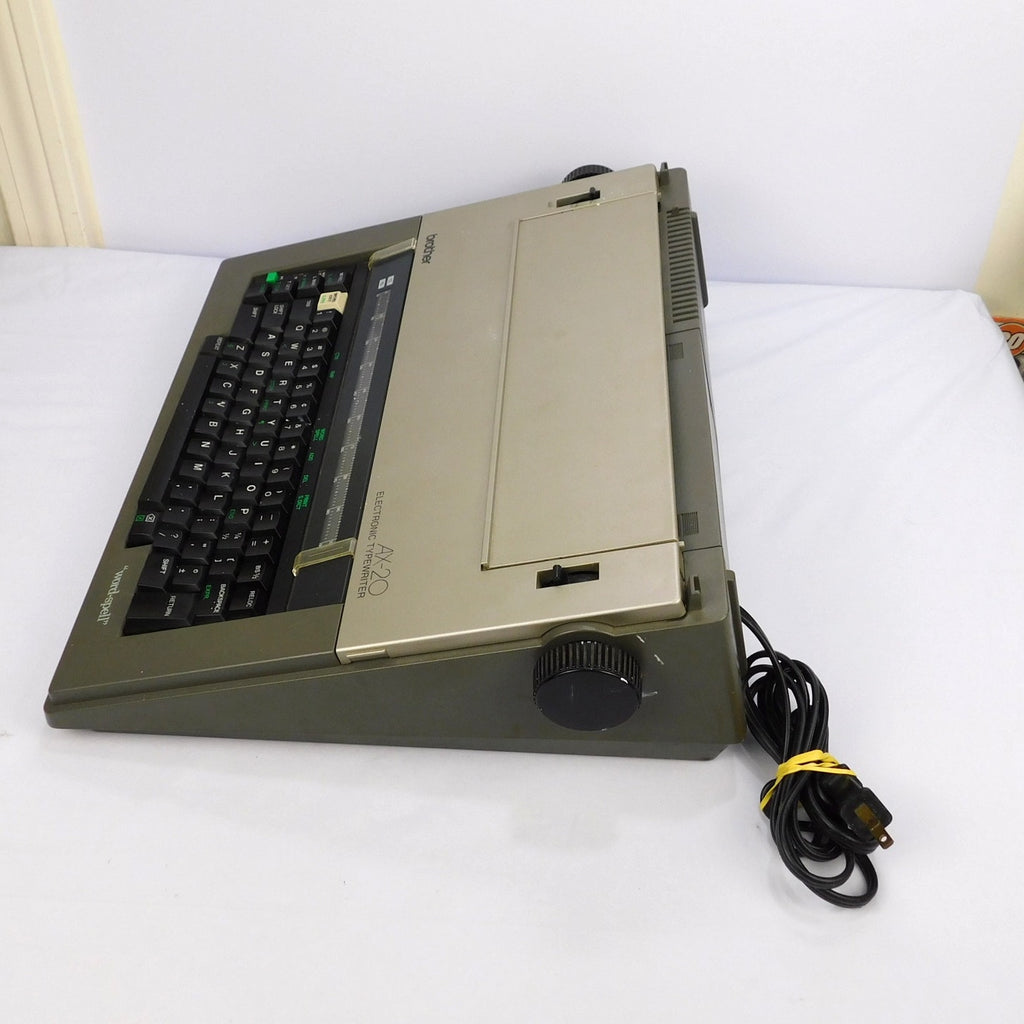 Brother AX-20 Portable Electric Typewriter Tested Working Includes Ribbon 1986