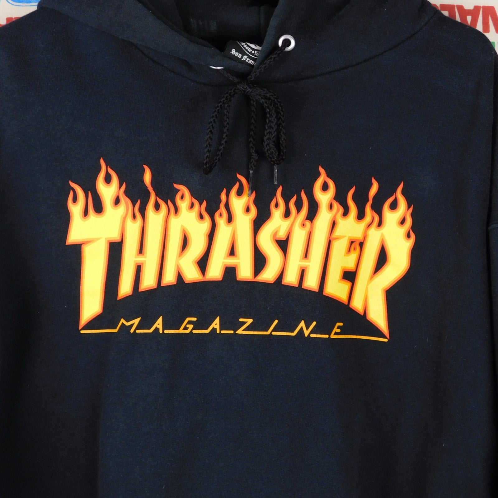 Thrasher Magazine Flame Logo Hoodie - Size M