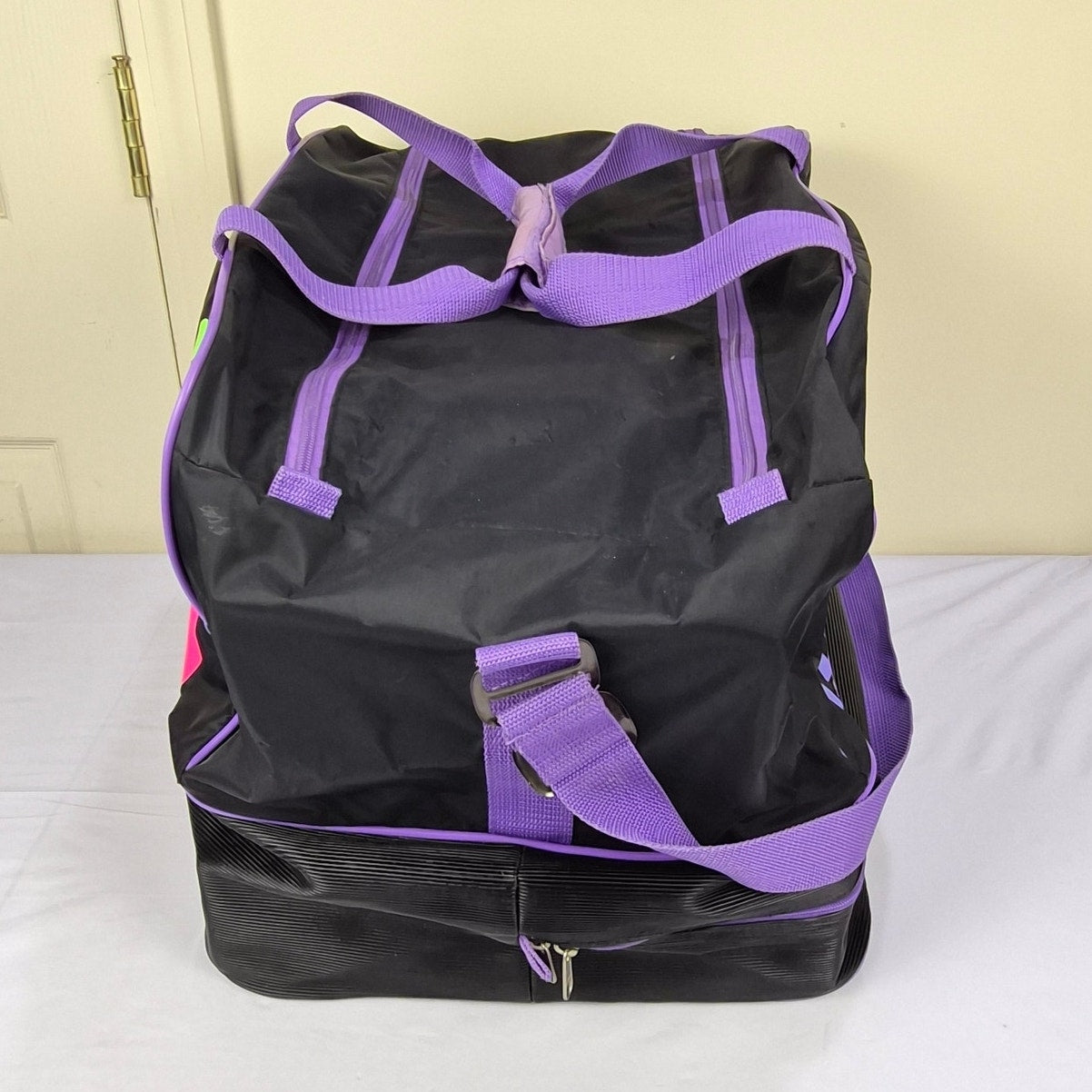 Vintage Rossignol Neon Ski Duffle Bag 80s 90s Retro Apres Ski Gym Travel Bag