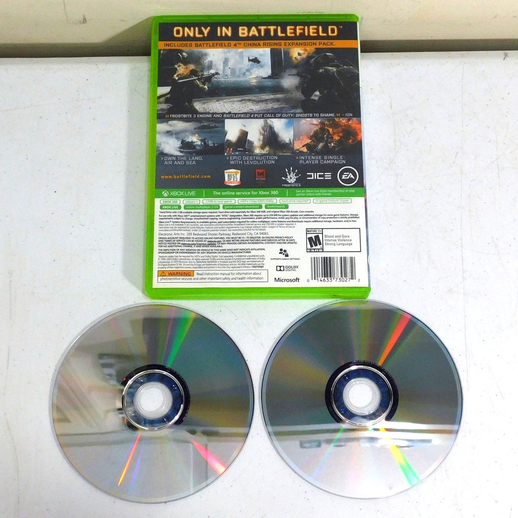 Battlefield 4 Microsoft Xbox 360 Tested Working 2 Discs No Manual