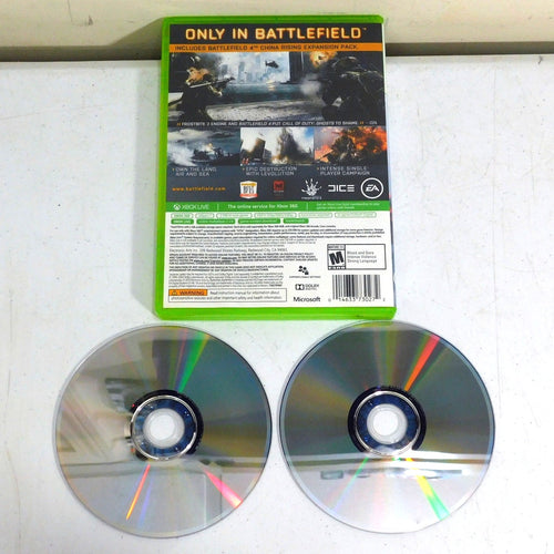 Battlefield 4 Microsoft Xbox 360 Tested Working 2 Discs No Manual