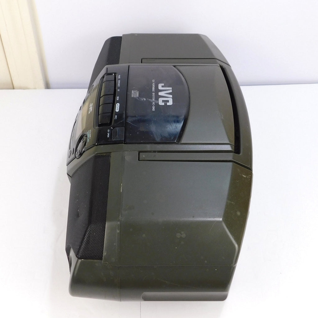 Vintage JVC RC-QN25BK CD Cassette Boombox AM FM Radio Tested 1998