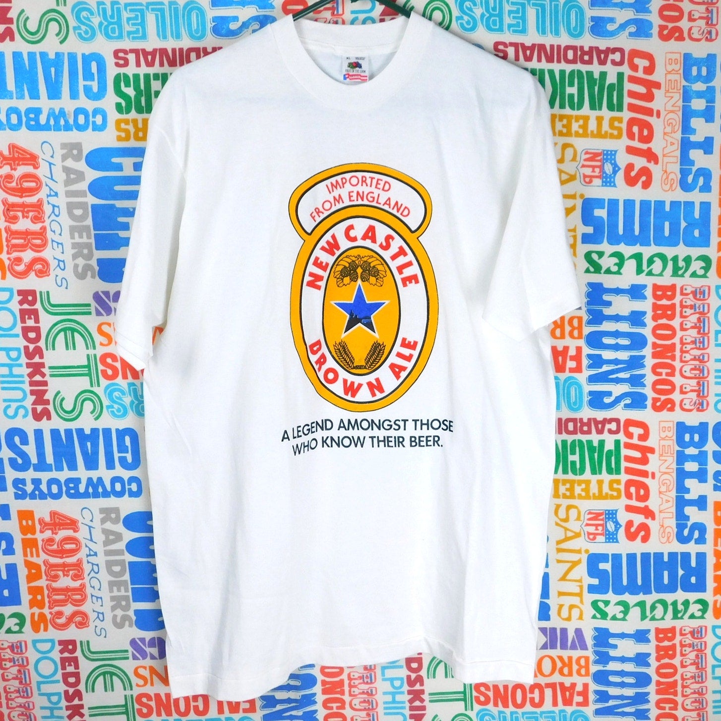 90s Newcastle Brown Ale T Shirt - Size XL
