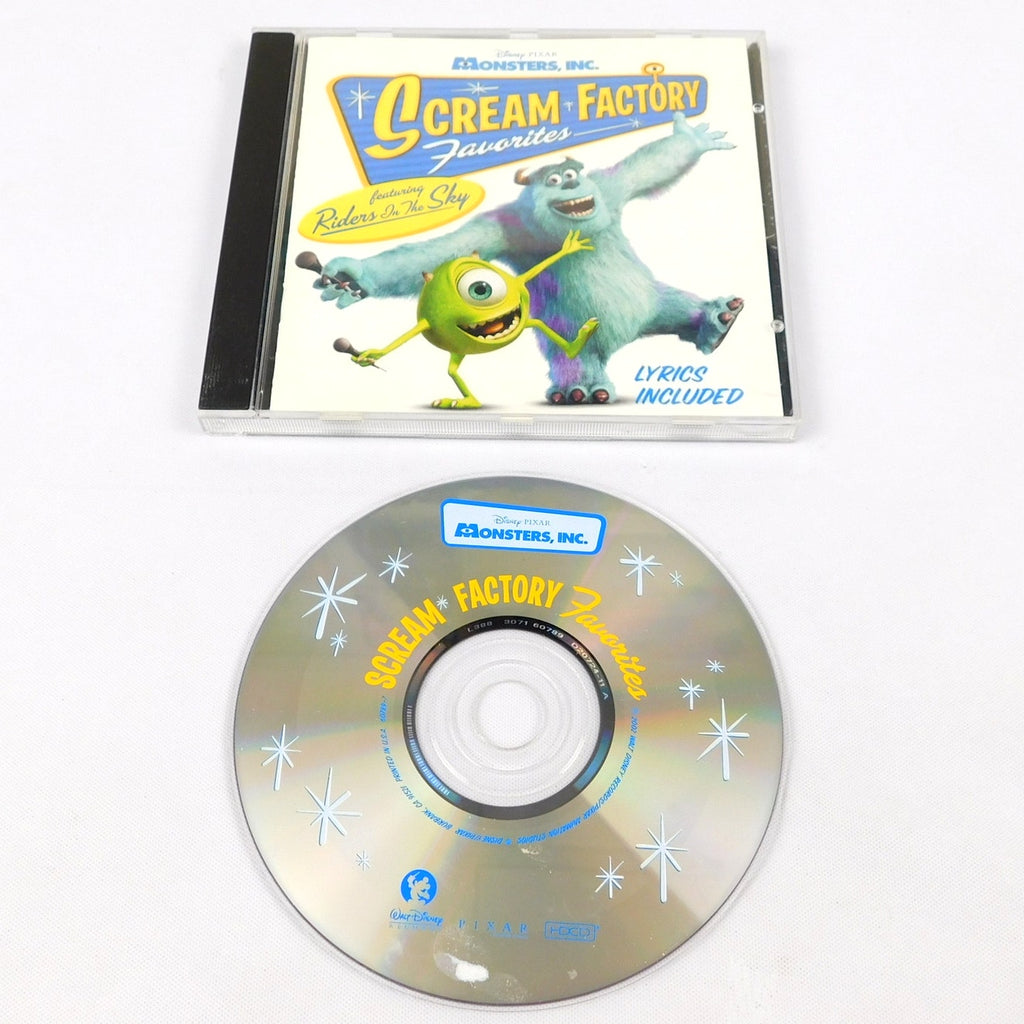 Monsters Inc Scream Factory Favorites CD 2002 Tested Disney Records 60789-7