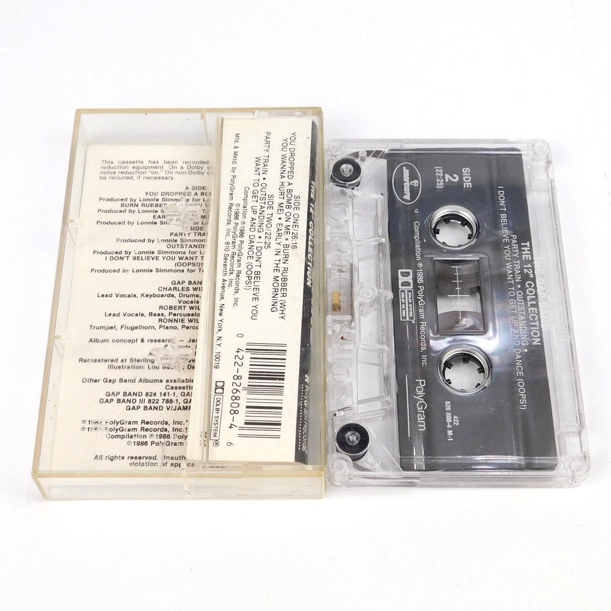 The Gap Band 12" Collection Audio Cassette Tested 1988 Polygram 826 808-4 M-1