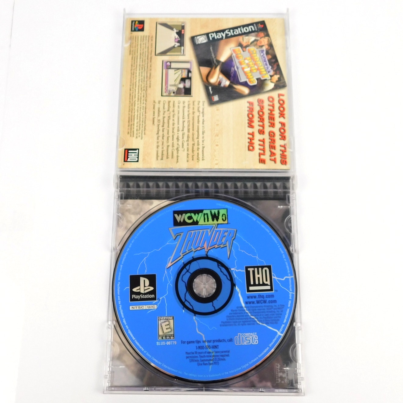 WCW NWO Thunder Sony Playstation 1 PS1 Complete Tested Working 1998