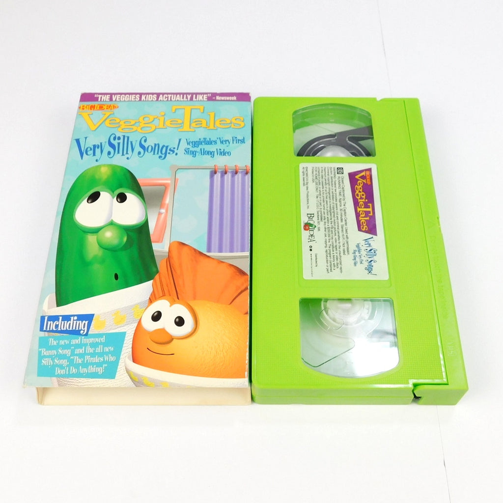 Veggie Tales Very Silly Songs VHS 1997 Lime Green Variant Word Entertainment