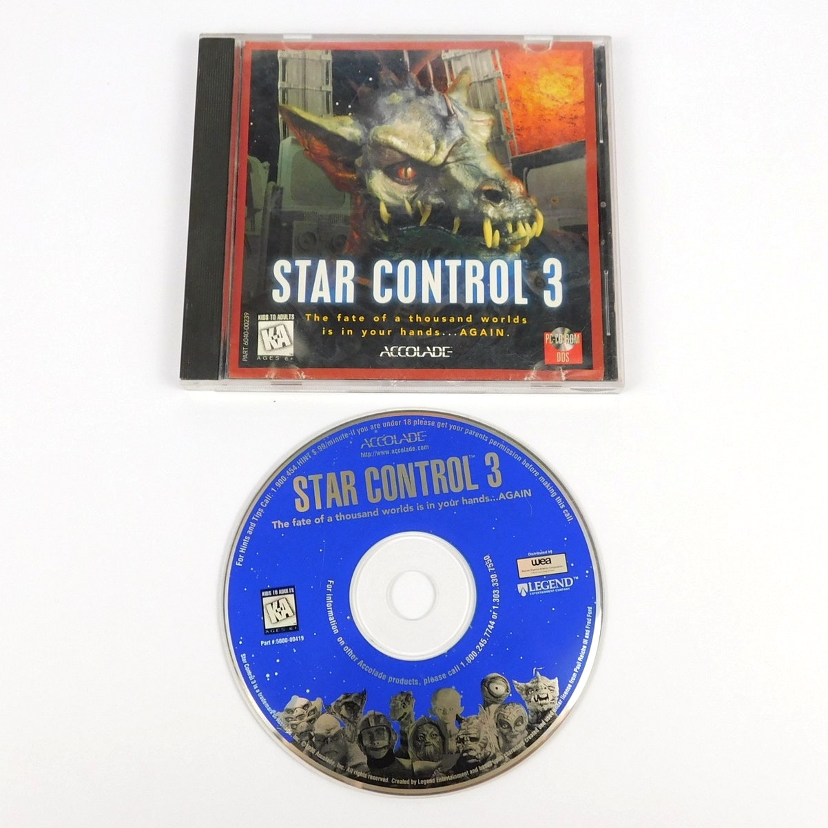 Star Control 3 PC CD ROM Game Tested Working Jewel Case Accolade 1996