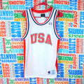Champion USA Basketball Jersey Size S Mesh White Red Blue United States