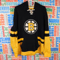 CCM Boston Bruins Lace Up Jersey Hoodie - Size M