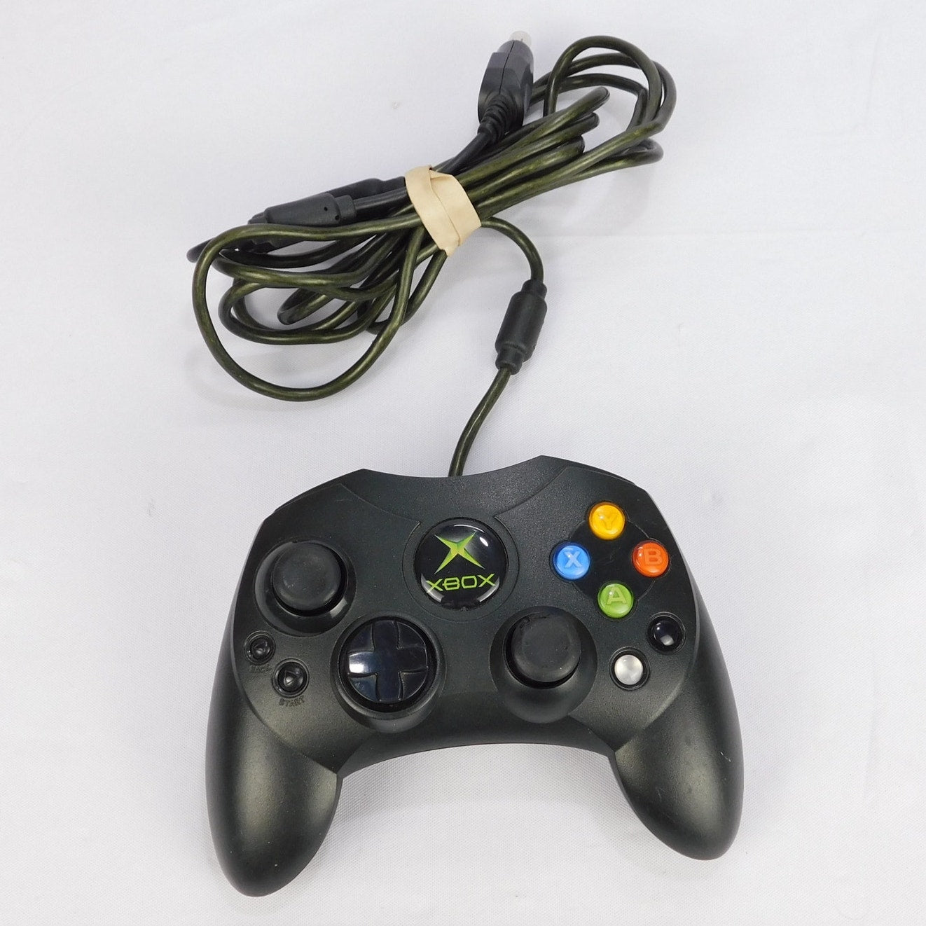 Microsoft Original Xbox Controller S Fully Tested w/ Breakaway Cable X08-69873