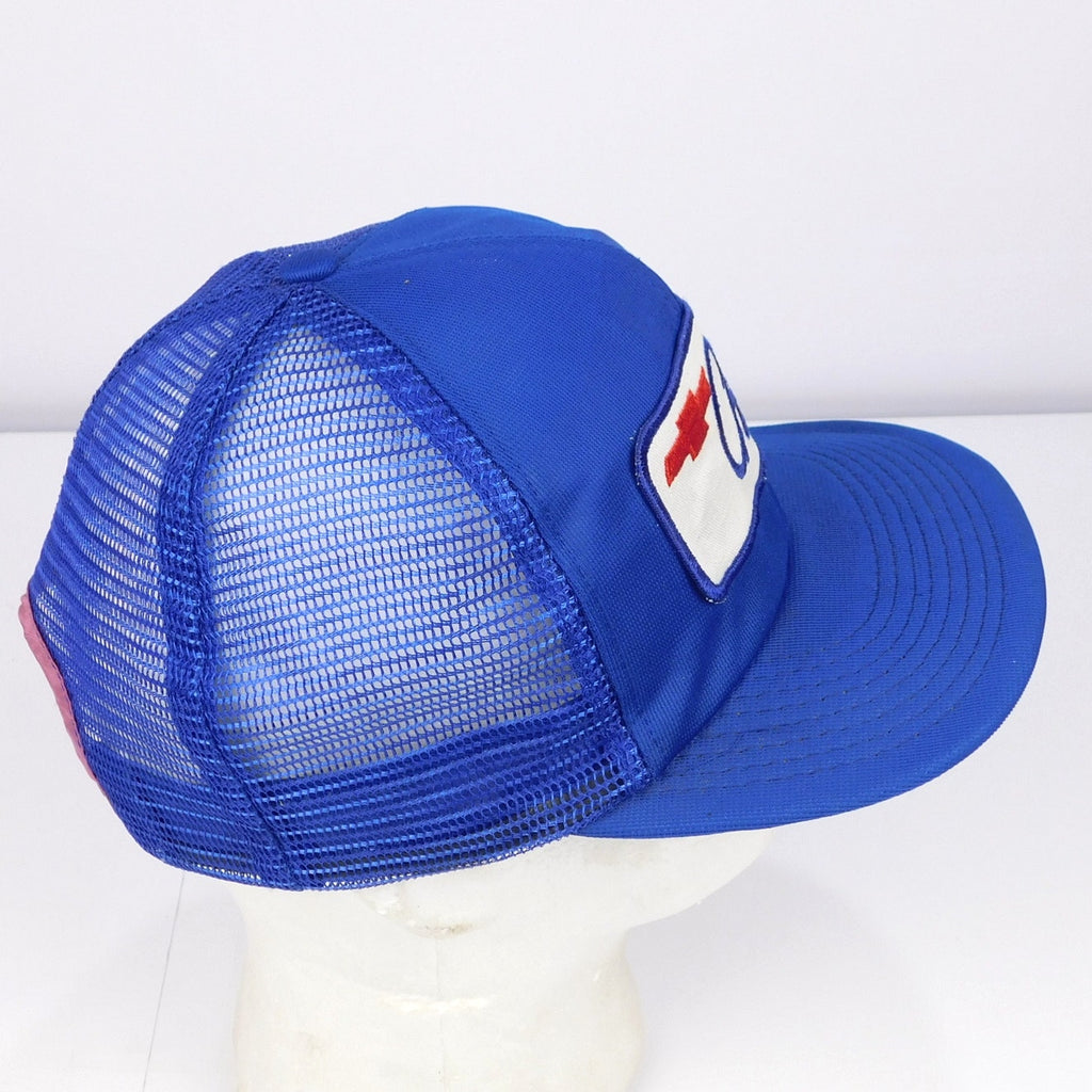 Vintage Chevette Trucker Hat Snapback Blue Chevrolet USA Made Restored 80s