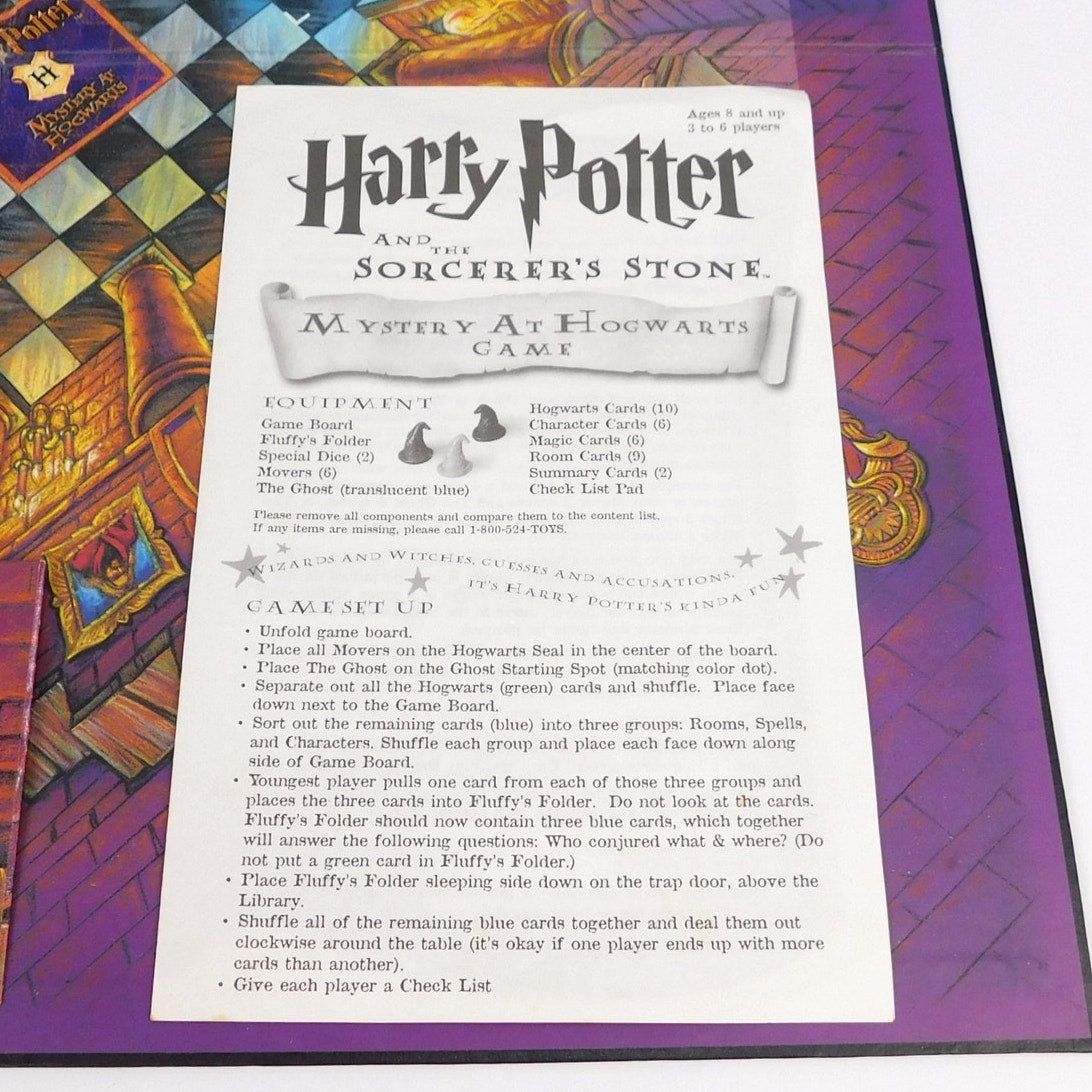Harry Potter Sorcerer's Stone Mystery at Hogwarts Board Game Complete 2000