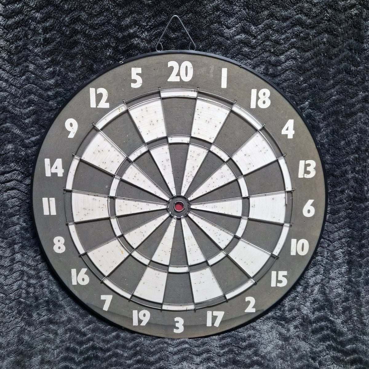 Vintage 17" Double Sided Dart Board Baseball Game Reversible Bar Pub Hanging