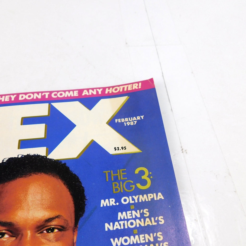 FLEX Magazine February 1987 Gary Strydom Lee Haney Mr Olympia Bodybuilding