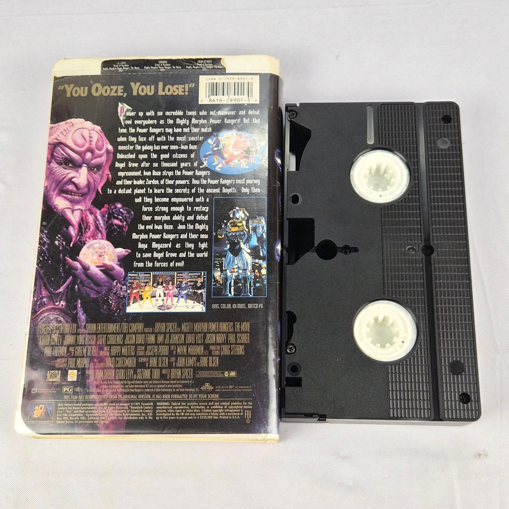 Mighty Morphin Power Rangers The Movie VHS 1995 Tested Clamshell Case