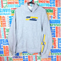 Y2K Nike Silver Tag Slanted Box Logo Hoodie - Size XL