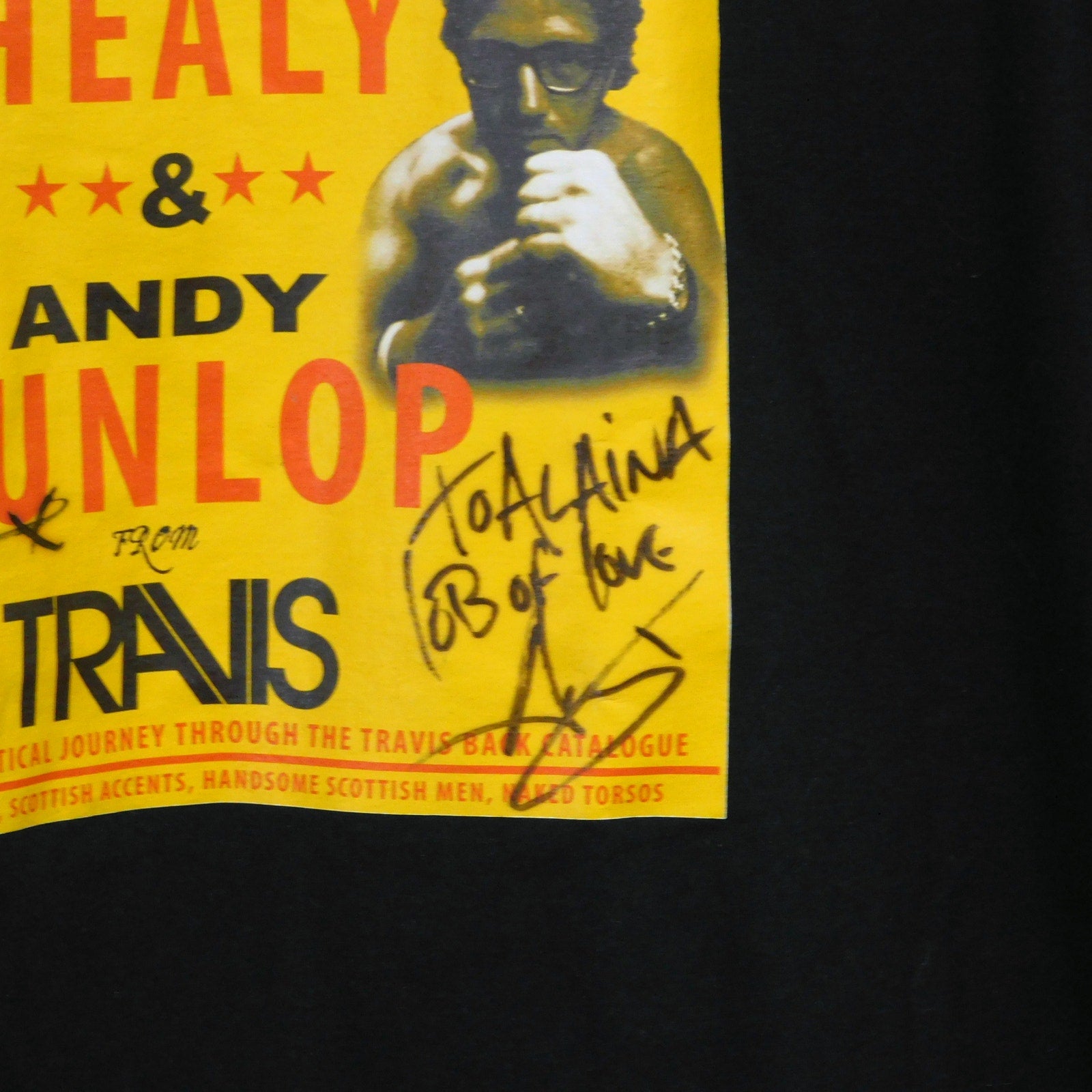 Travis Band Autographed T Shirt - Size M