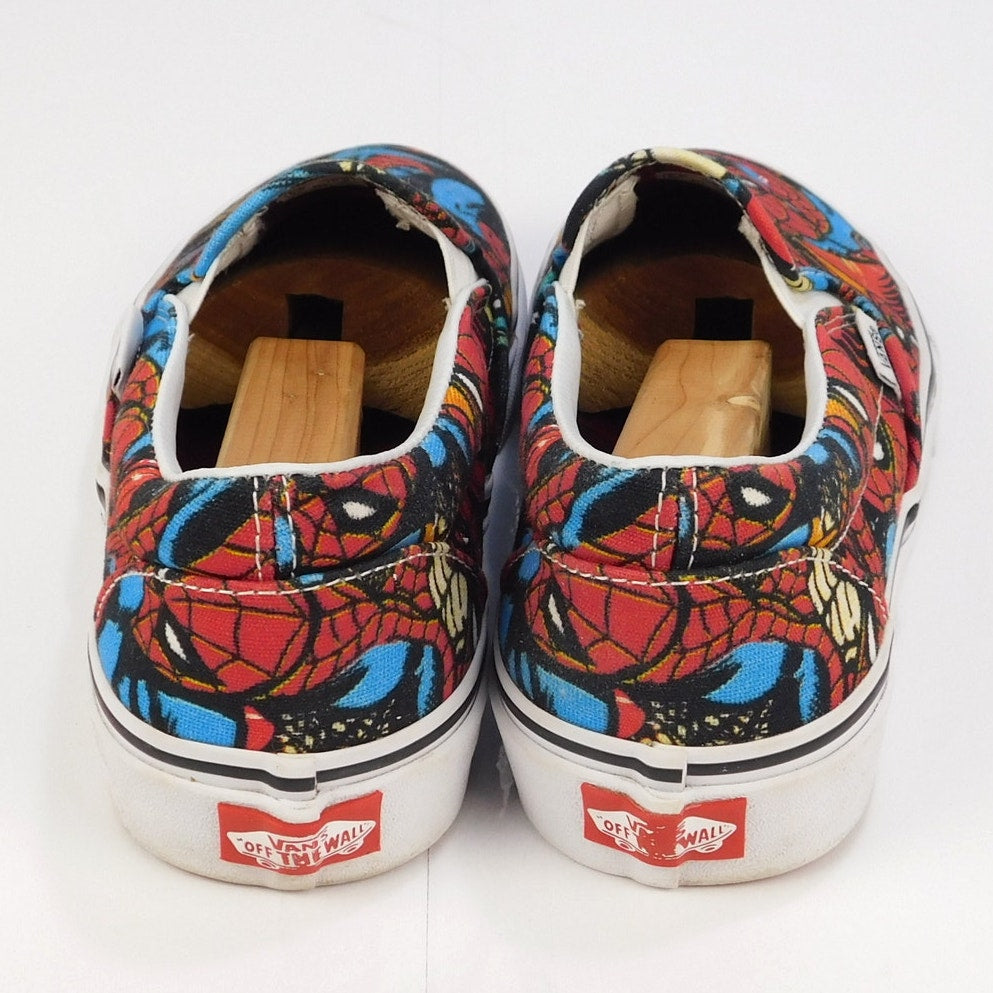 Vans x Marvel Spider-Man Classic Slip-On Comic Print Shoes Mens 8.5 Womens 10