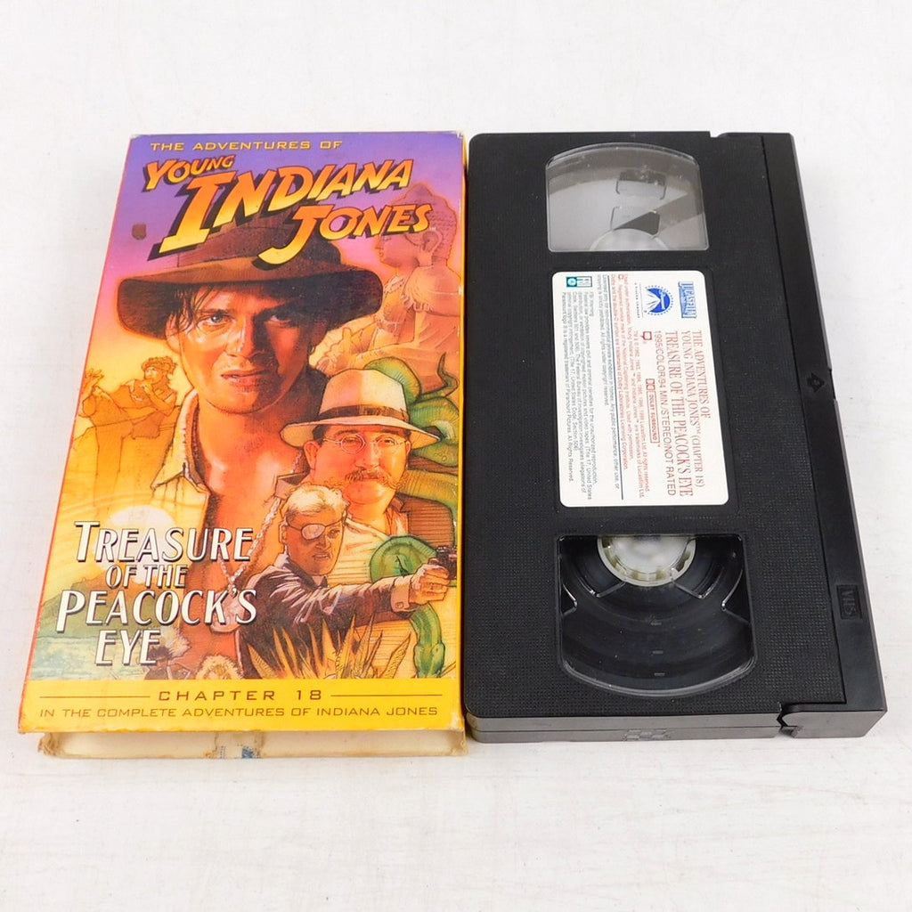 Young Indiana Jones Treasure Of The Peacocks Eye VHS Chapter 18 Tested 1995