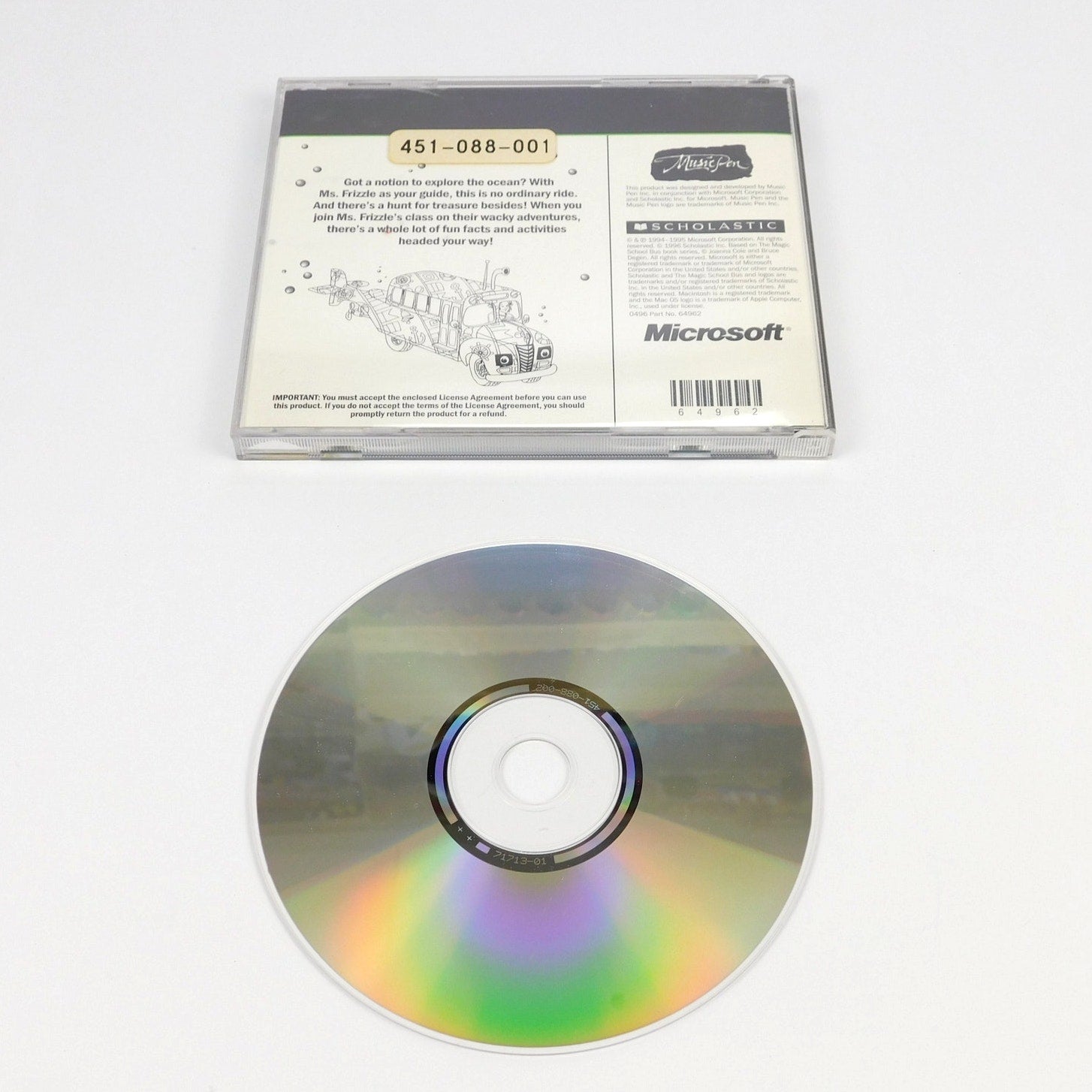 The Magic School Bus Explores the Ocean Mac OS CD-ROM Microsoft Scholastic 1996