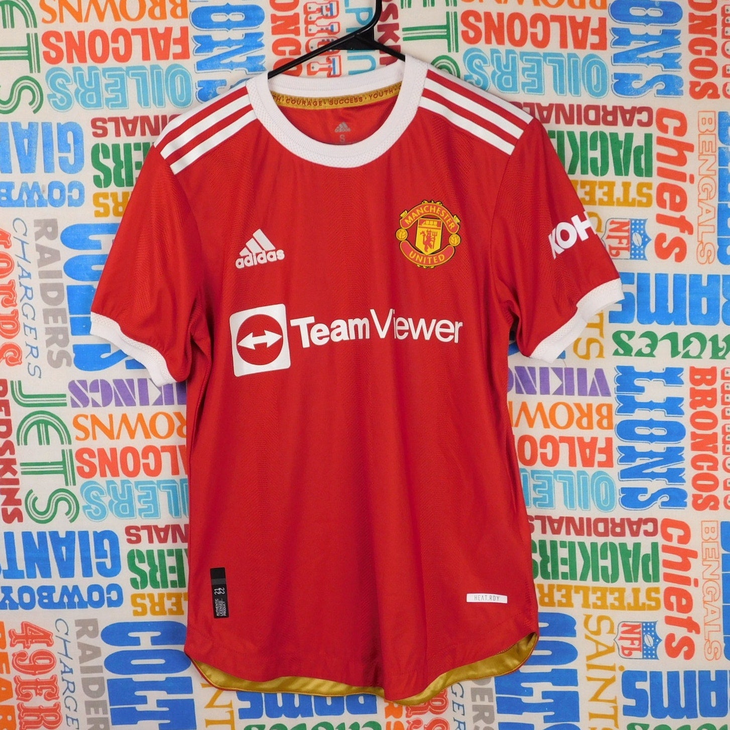Adidas Machester United Bruno Fernandes HEAT.RDY Jersey - Size S (damaged back print)