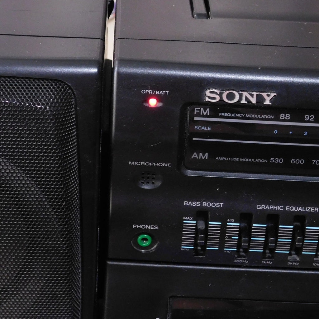 Sony CFS-W455 Dual Cassette Portable Stereo Boombox Radio Fully Tested 1994