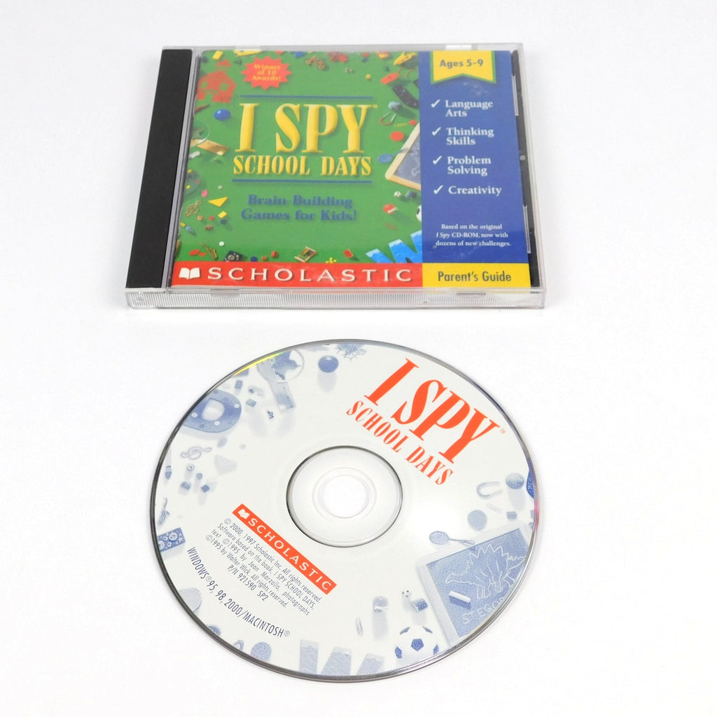 I Spy School Days PC CD ROM Tested Working Jewel Case 2000 Scholastic