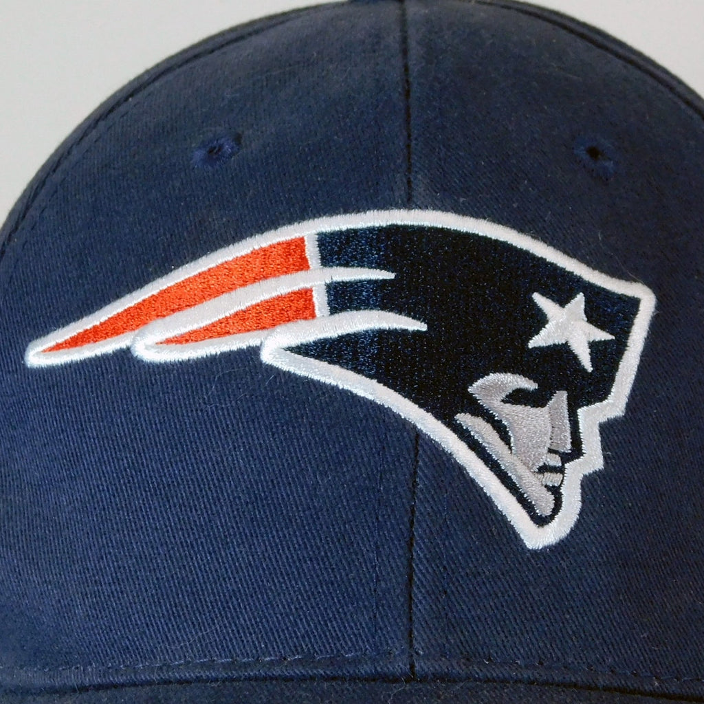 New England Patriots Hat Adjustable Hook And Loop Blue Flying Elvis Logo