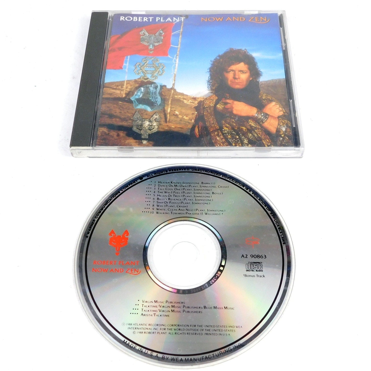 Robert Plant Now And Zen CD Tested 1988 Es Paranza A2 90863