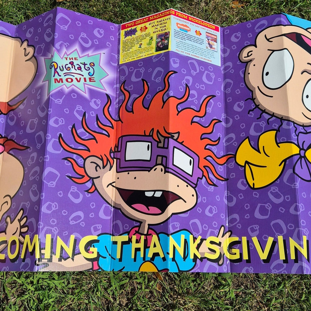 Vintage 1998 Rugrats Movie Windshield Sun Shade National Amusements Promo New