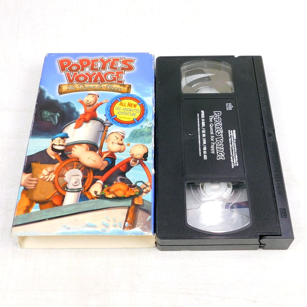 Popeye's Voyage The Quest For Pappy VHS Tested CGI Animated 2004 King Features