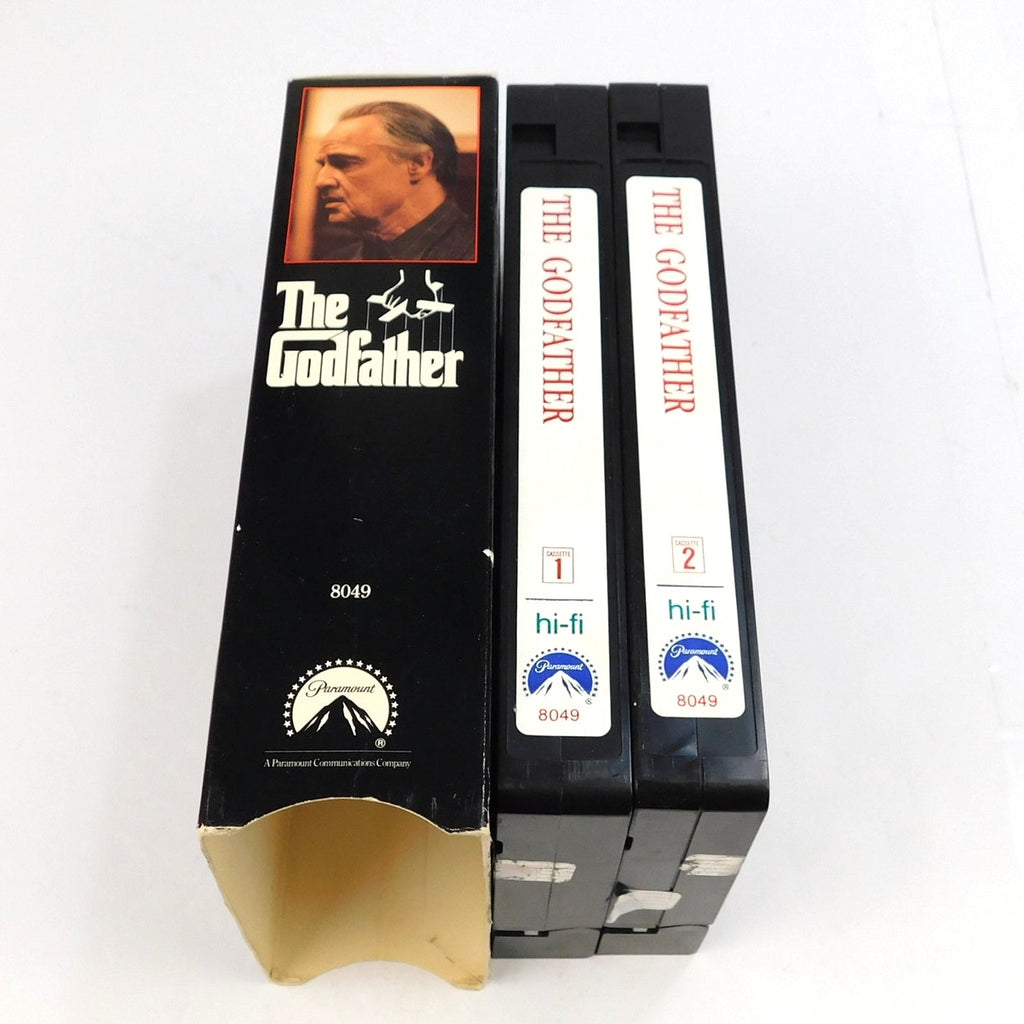 The Godfather VHS 2 Tape Set Tested 1990 Release Marlon Brando Al Pacino Coppola