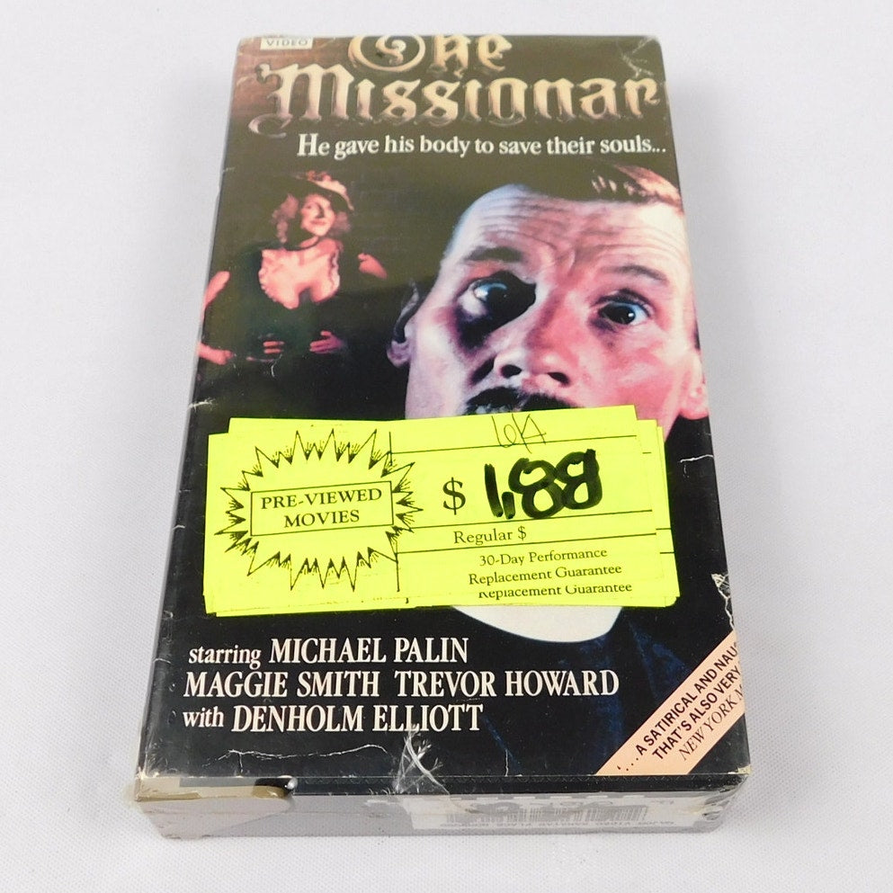 The Missionary VHS 1983 Cult Comedy Blockbuster Previously Viewed Michael Palin