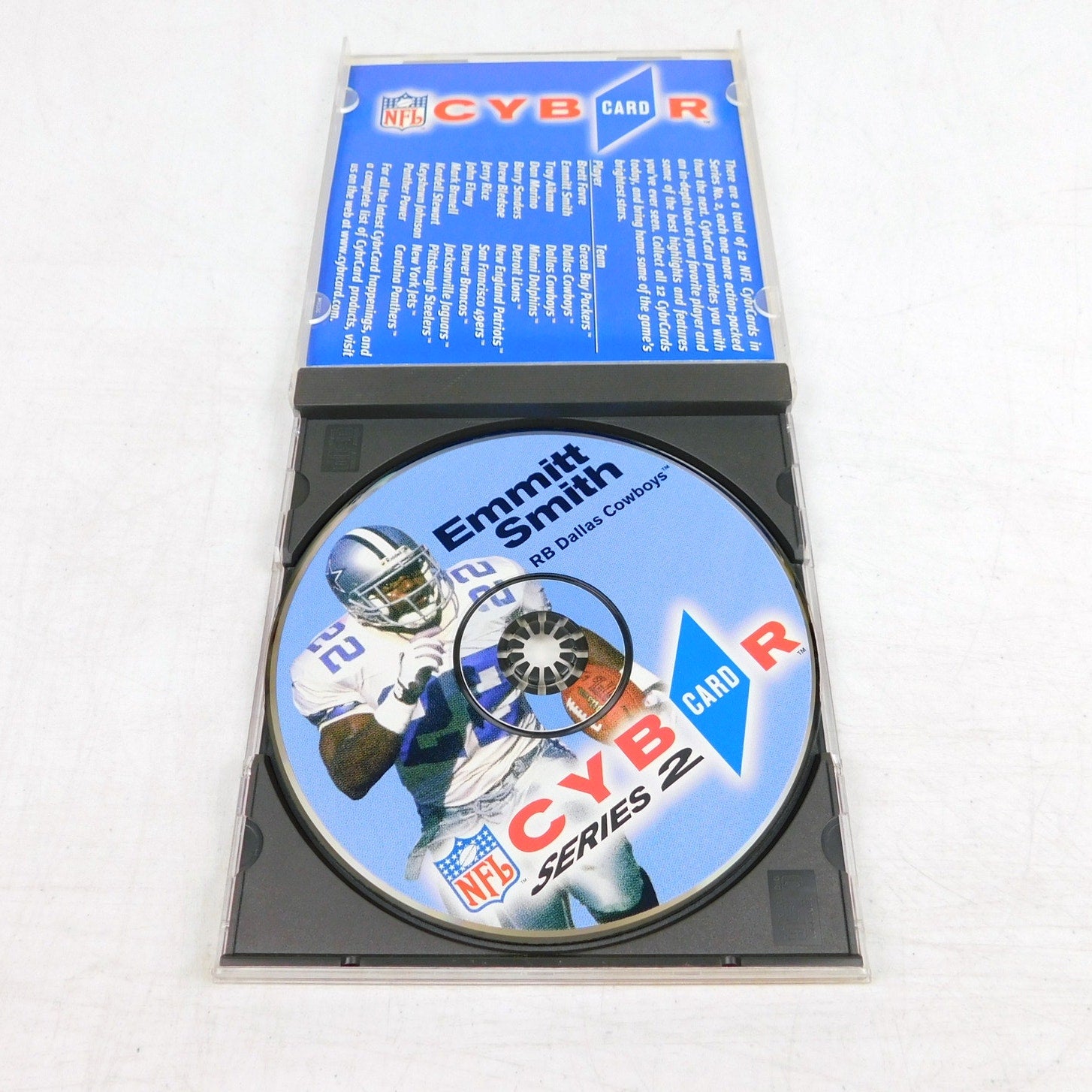 NFL Cybercard Series 2 Emmitt Smith PC CD ROM Tested Working 90s Retro