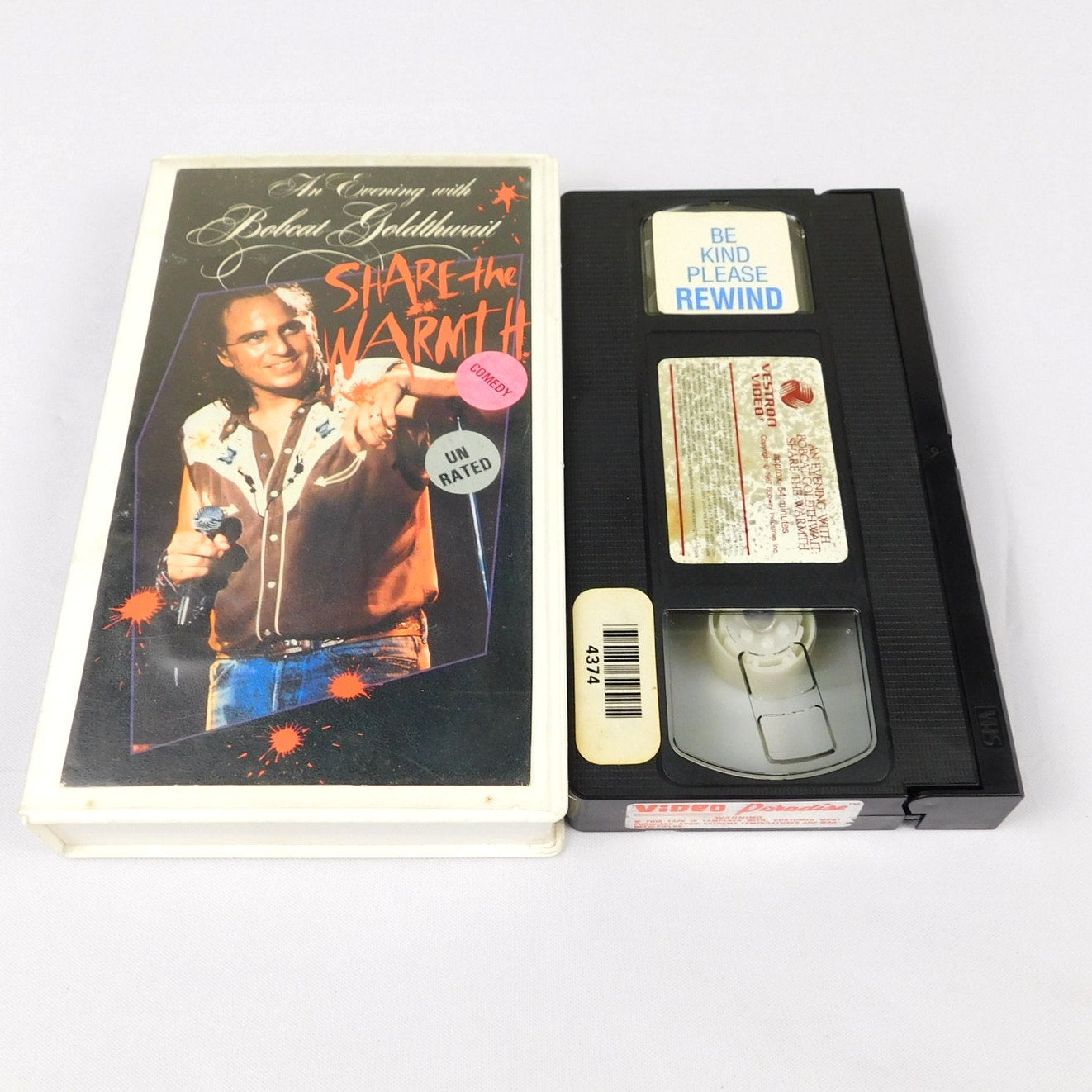Bobcat Goldthwait Share The Warmth VHS Comedy Stand Up 1987 Former Rental