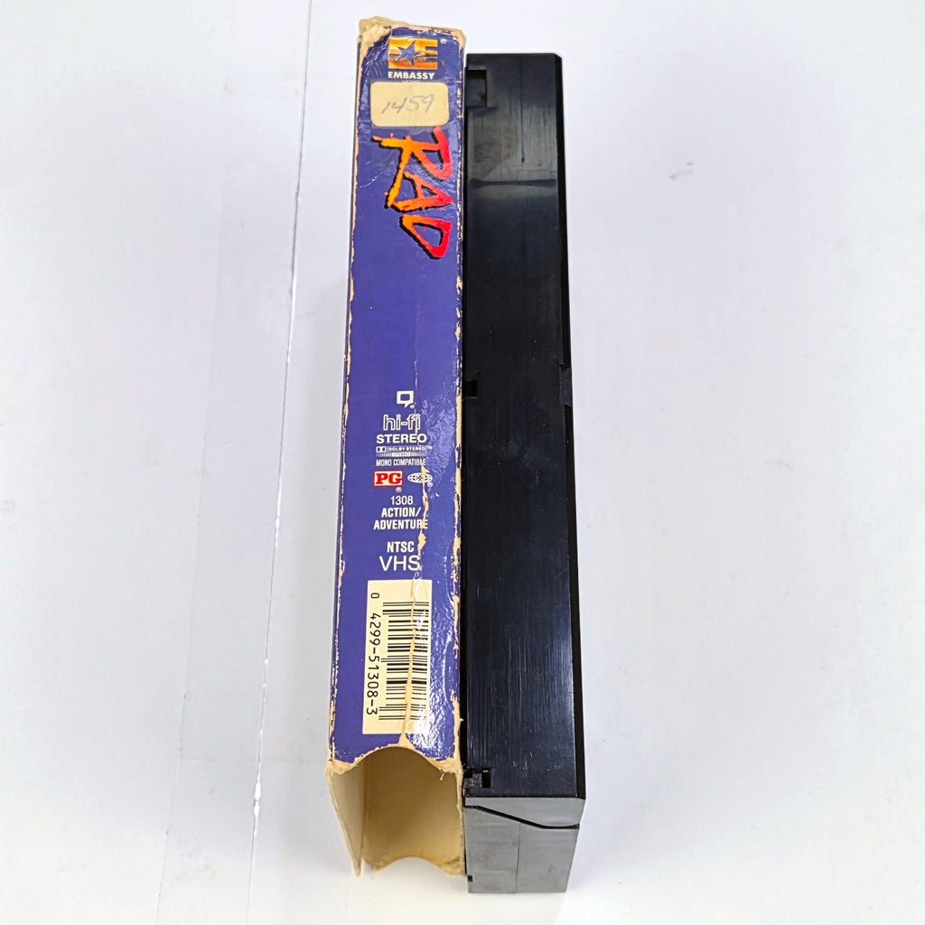 Rad VHS 1986 Tested Working BMX Movie Slipcover Embassy Home Entertainment