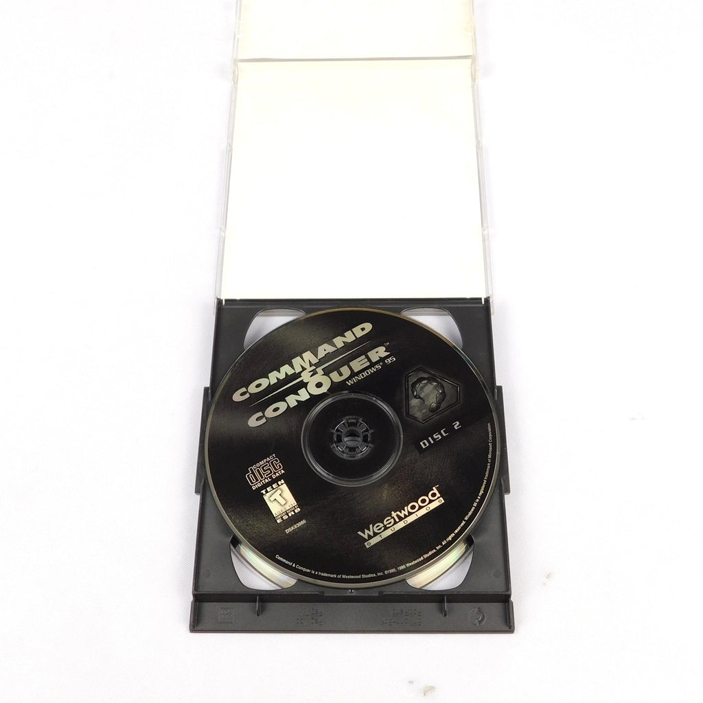Command & Conquer PC CD ROM Game Tested 2 Discs Complete Jewel Case 1995