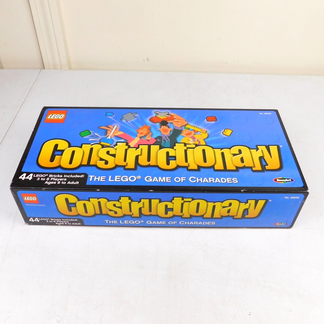 Lego Constructionary Charades Board Game 2003 Complete In Box Roseart 08539