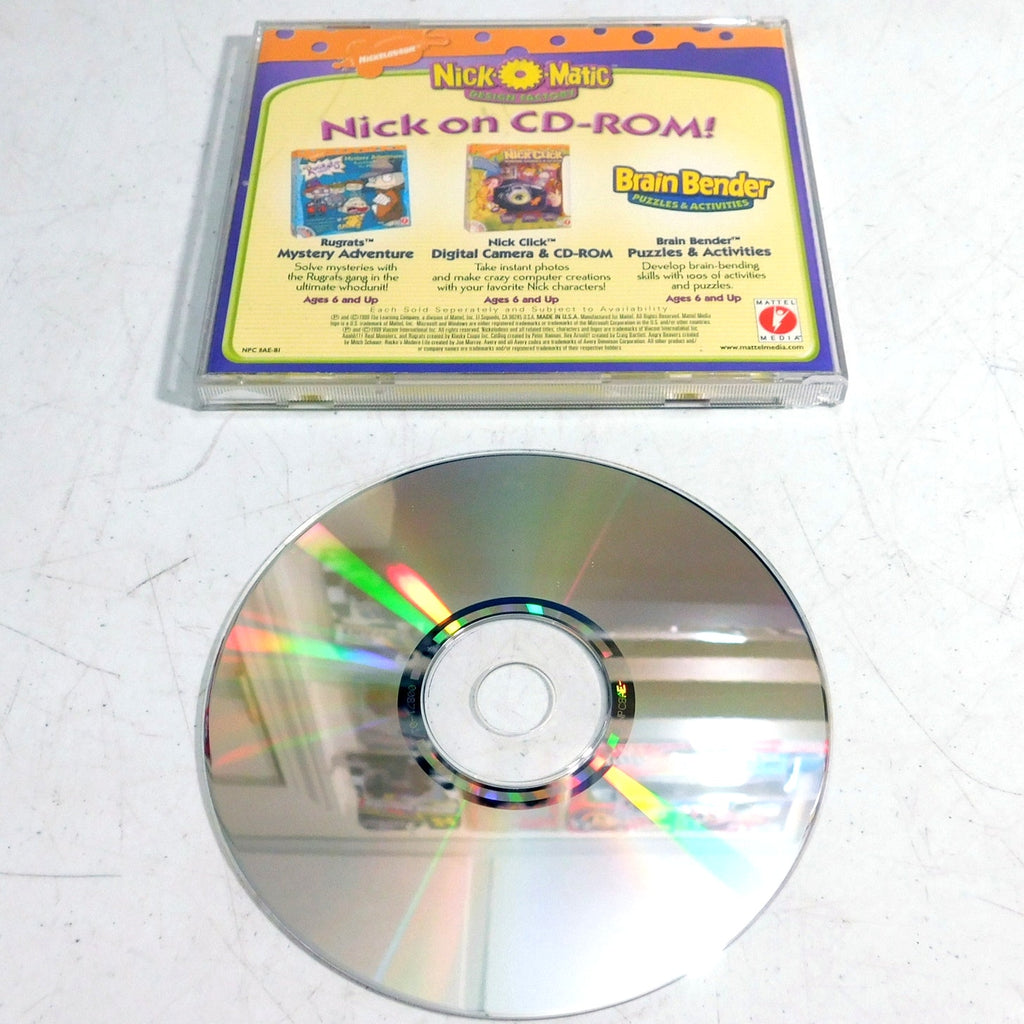 Nickelodeon Nick O Matic Design Factory PC CD ROM 1999 Tested Jewel Case