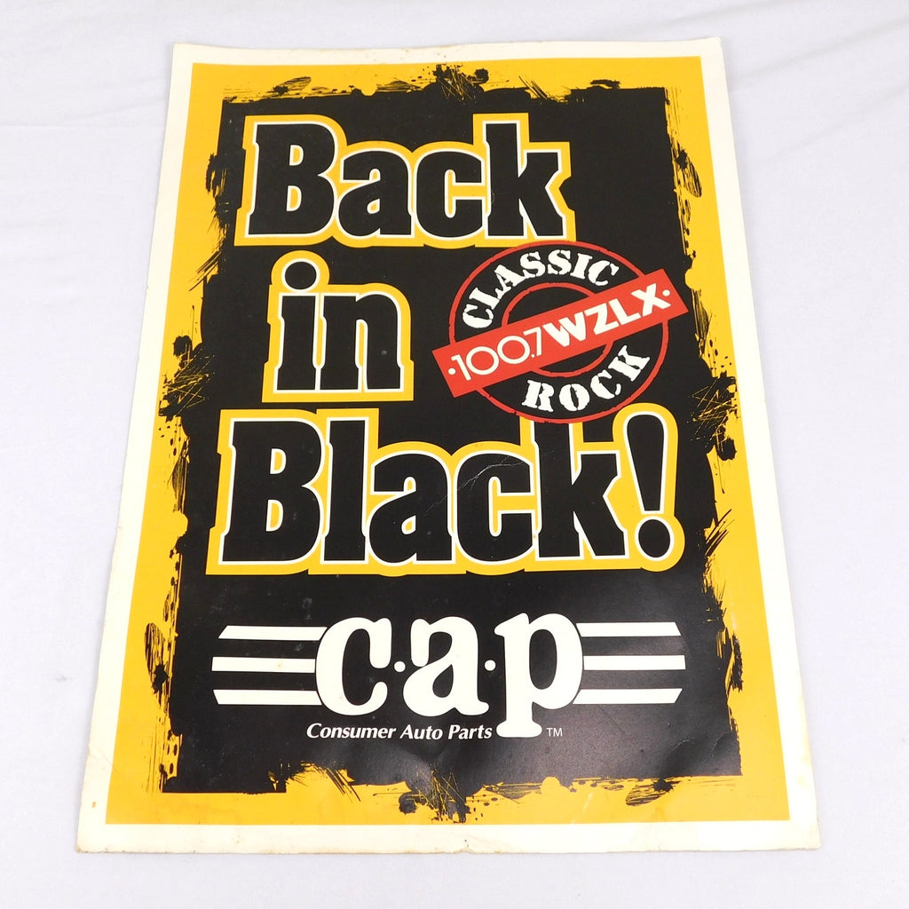 Boston Bruins 2011 Stanley Cup Parade Sign Back In Black 100.7 WZLX 19x13